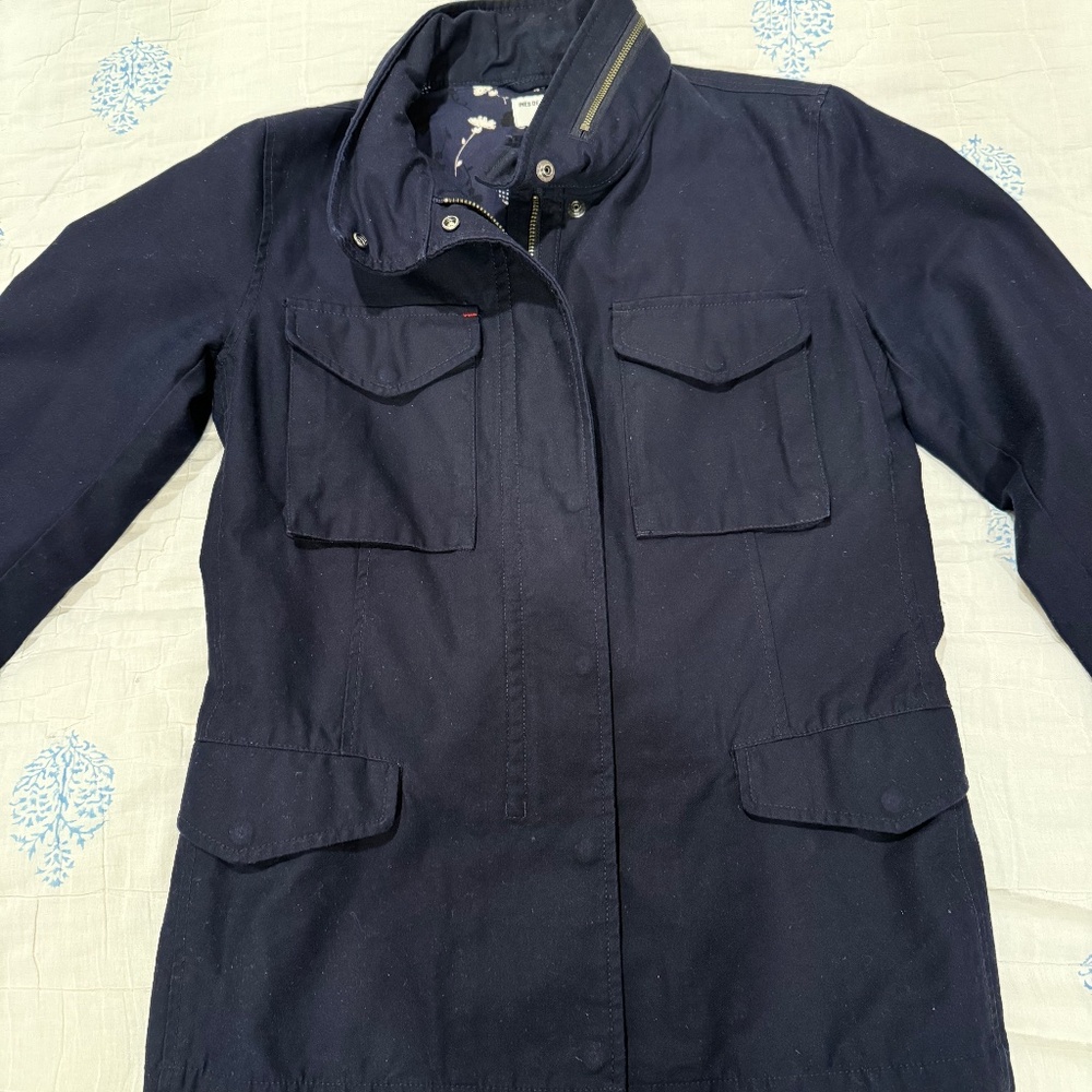 Uniqlo Ines de la Fressange Navy Fisherman Jacket/Coat Small